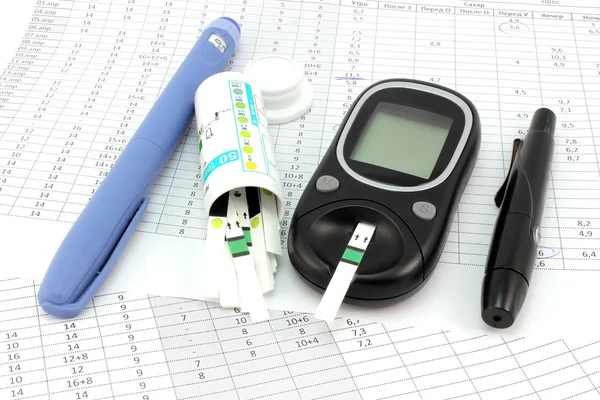 O principal conjunto de insulinoterapia — Fotografia de Stock