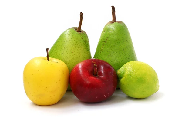 Pêra, maçã, limão — Fotografia de Stock