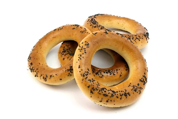 Bagel di papavero freschi — Foto Stock