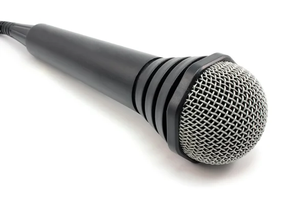 Grand microphone noir — Photo