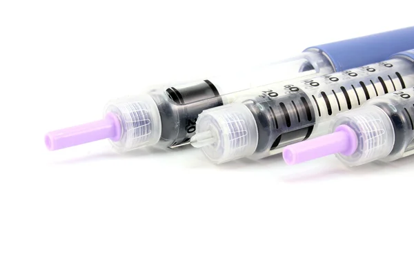 Needle insulin pens — Stock Photo, Image