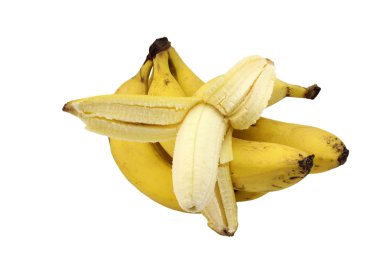 Grup çiğ olgun muz