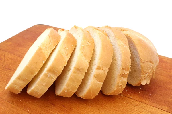 Halbes Brot in Scheiben geschnitten — Stockfoto