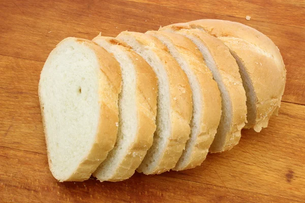 Pão fatiado de trigo branco — Fotografia de Stock