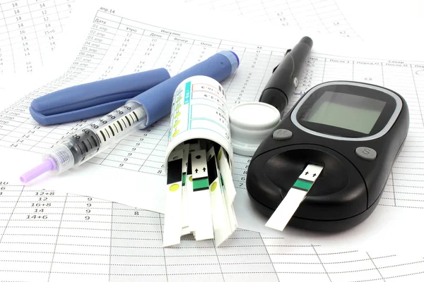 Diabetiker Blog und Tools — Stockfoto