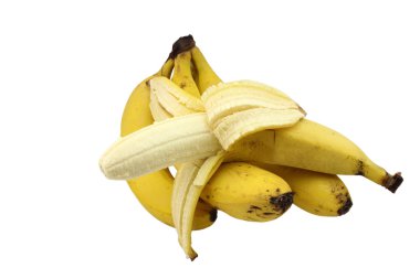 Birkaç sıradan olgun muz