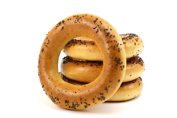 Russian bagels with poppy seeds — Stock Fotó