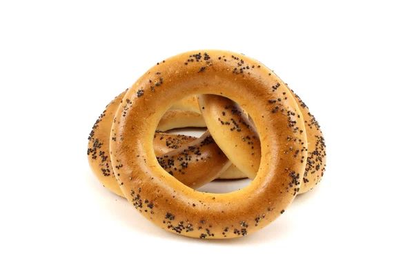 Bagel di papavero freschi — Foto Stock