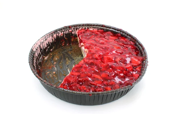 Open strawberry cake — Stock fotografie