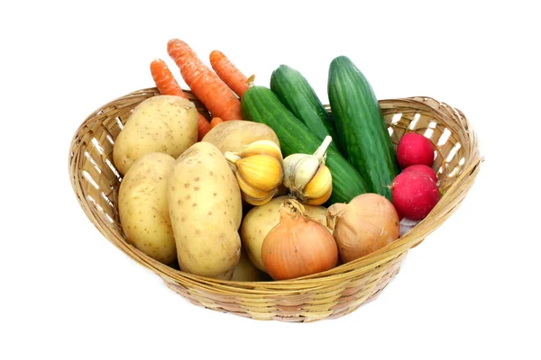 Basket full of vegetables — Stock Photo, Image