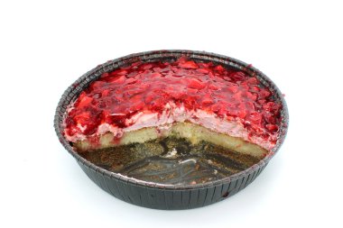 Çilekli pasta kesme taşlarla