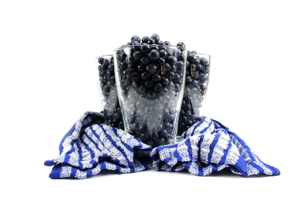 Glass of blueberry — Stock Photo, Image