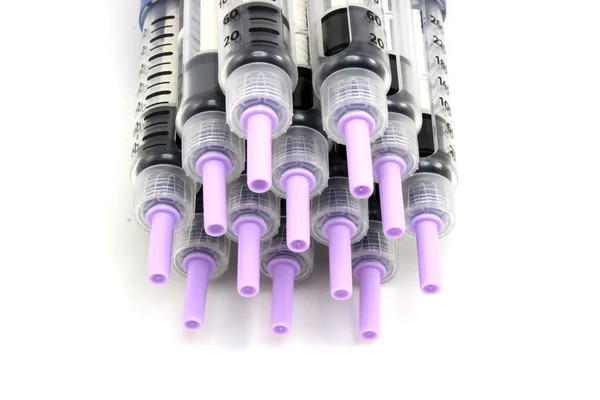 Ручки для впрыска луча с инсулином — стоковое фото