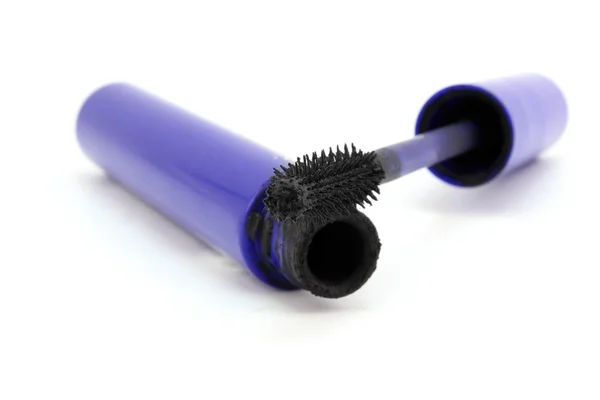 Mascara nera in tubo blu — Foto Stock