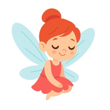 Nazik elf karakteri, gözleri kapalı, uyku temaları için ideal, rahatlatıcı görseller, farkındalık makaleleri, ve yumuşak fantezi hikayeleri.