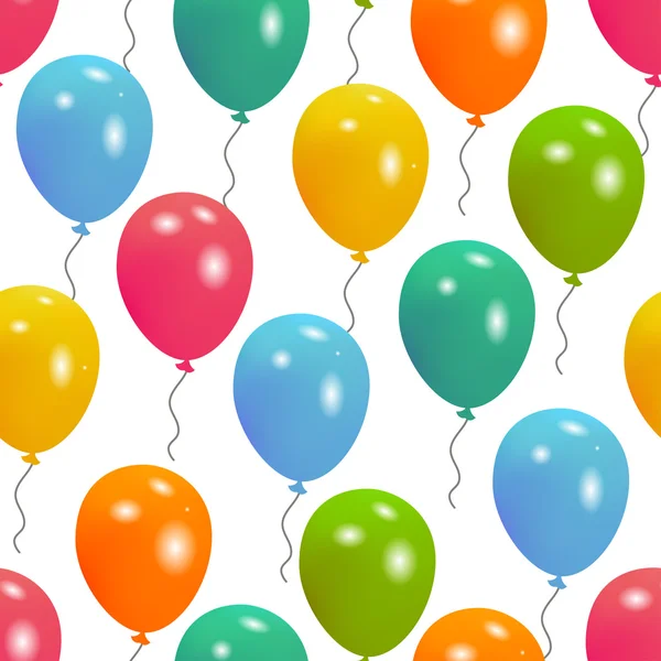 Balloons party seamless pattern — Stock Vector