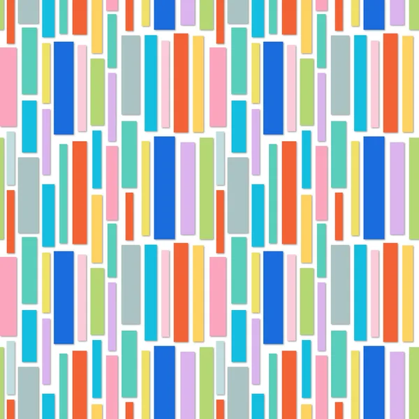 Seamless Pattern Applique Style Colorful Rectangles — Stock Photo, Image