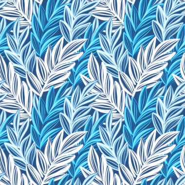 Çiçeksiz yapraklı yapraklı yüzey deseni tasarımı