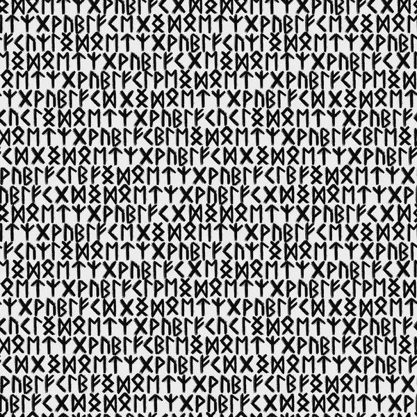 Beyaz arka planda antik rünlerle kusursuz desen