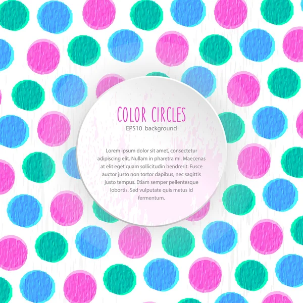 Color circles background — Stockový vektor