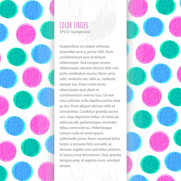 Color circles background — Stok Vektör