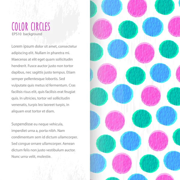 Color circles background — Stock Vector
