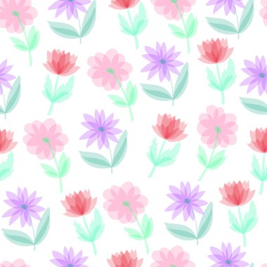 Çiçeklerle kusursuz desen