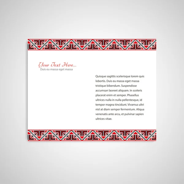 Belge formu ile süslü Kenarlıklar Ukrayna nakış dayalı