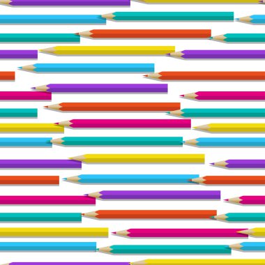 Renkli kalemlerle kusursuz desen