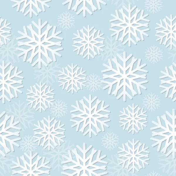 Snowflakes seamless pattern — Stock Vector