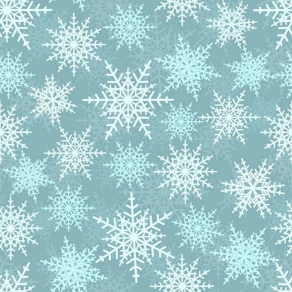 Snowflakes seamless pattern — Stock Vector