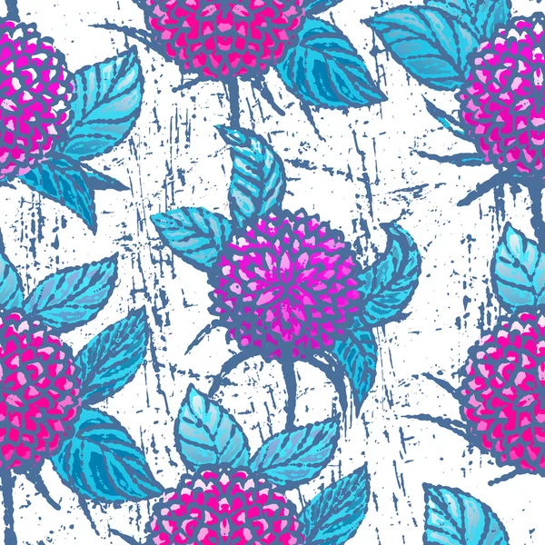 菊の花とのシームレスなパターン — ストックベクタ