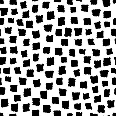 Geometrik şekiller mürekkep el ile Seamless Modeli çizilmiş