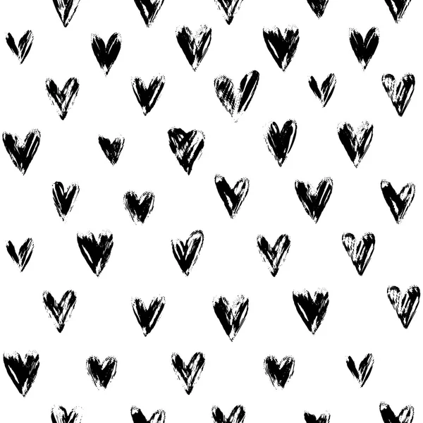 Grunge Hearts Ornament — Stock Vector
