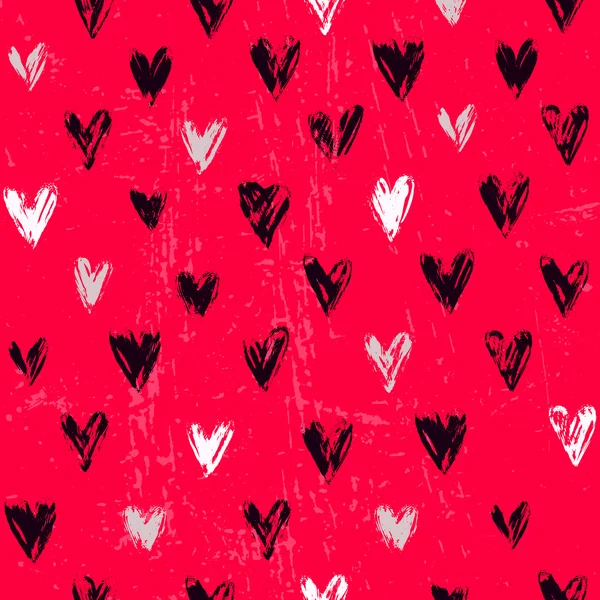 Grunge Hearts Ornement — Image vectorielle