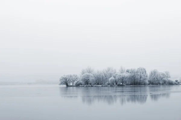 冬湖 — 图库照片