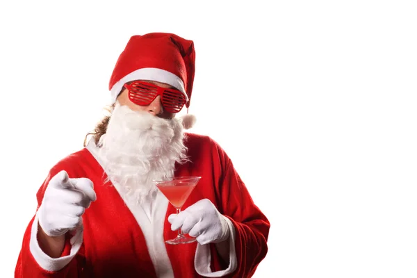 Смешной Санта-Клаус Лицензионные Стоковые Фото