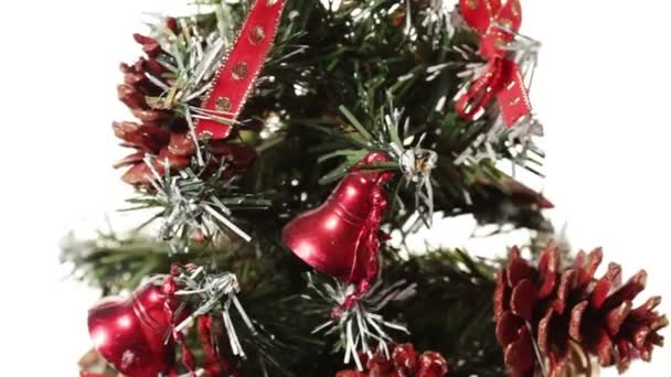 Kerstboom ronddraaien — Stockvideo