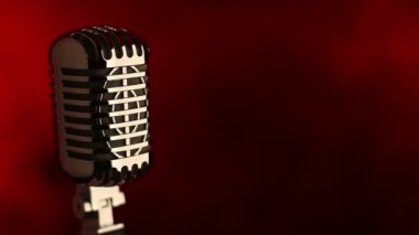 Kırmızı Retro mic