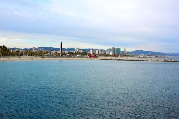 Paysage de Barcelone pendant la journée Photos De Stock Libres De Droits