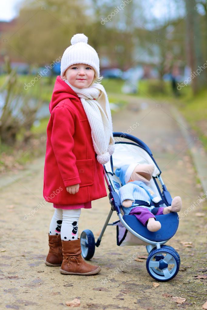 red stroller for girl