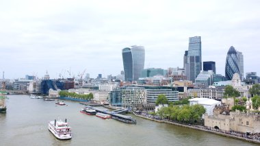 London's cityscape from Tower Bridge
