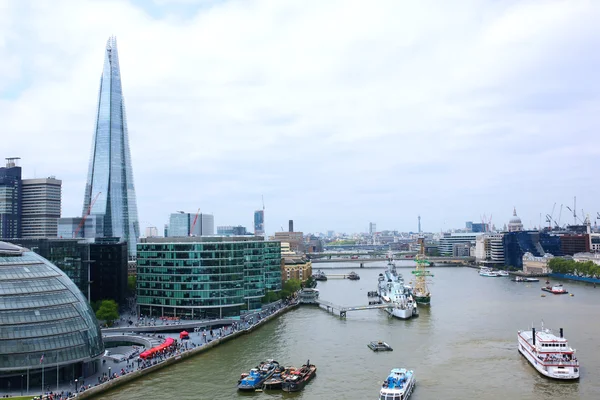 London's cityscape from Tower Bridge — Stok fotoğraf