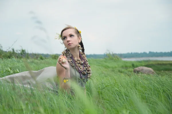 Gras und Wind — Stockfoto