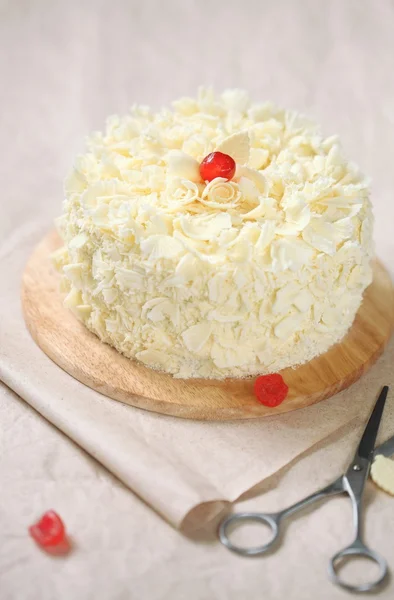 Білий ліс торт — стокове фото