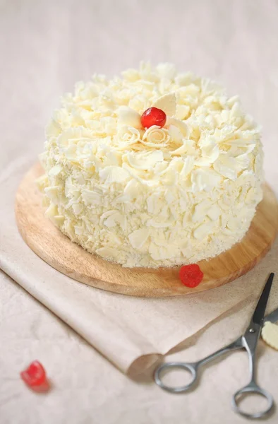 Tarta selva blanca — Foto de Stock