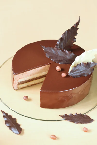 Deux morceaux de gâteau suisse Oreo — Photo