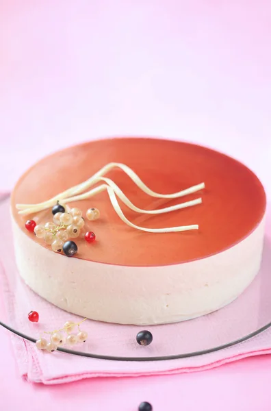 Zomer Berry Mousse Cake — Stockfoto
