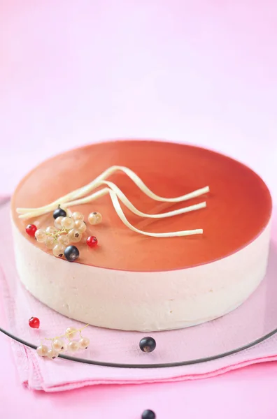 Mousse di bacche estive Torta — Foto Stock