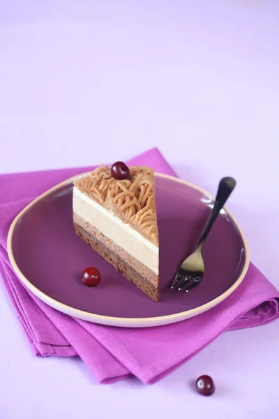 Kestane Mousse Kek parçası
